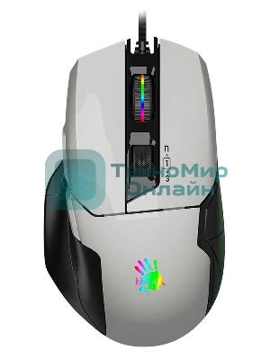 Мышь проводная A4Tech Bloody W70 Max белый, 10000 dpi, USB, кнопки - 9