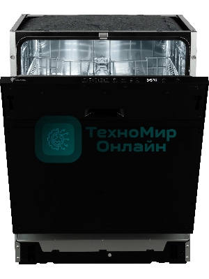 Посудомоечная машина LEONORD LDW-60B01, черный, 60 см, 12 компл., 49 дБ., класс А++