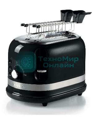 Тостер Ariete Moderna 149/12 черный, 800 Вт, 2 слота