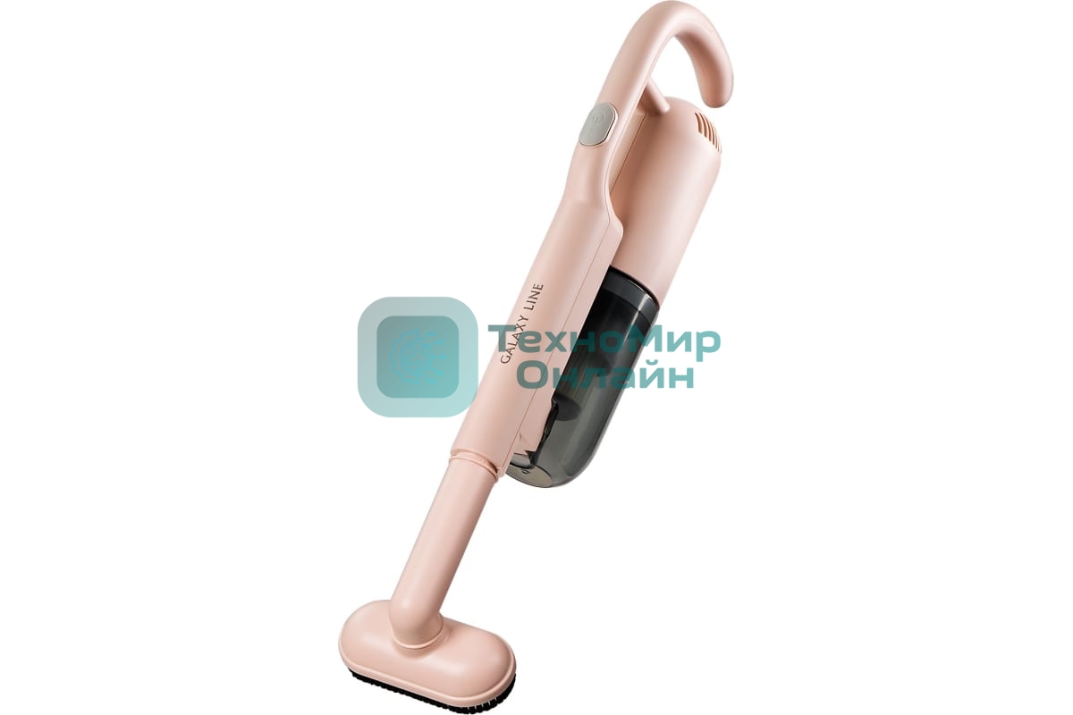 Пылесос вертикальный Galaxy Line GL 6221 бежевый, питание от аккумулятора, 130 Вт, уборка сухая, пылесборник 0.3 л, работа от АКБ max - 30 мин
