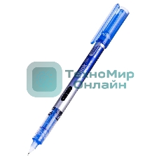 Ручка роллер Deli Think (EQ300-BL) синий, d=0.5мм, синие чернила, игловидный пишущий наконечник