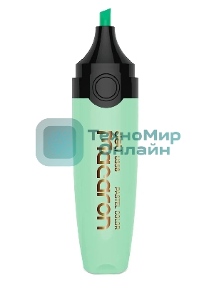 Текстовыделитель Deli EU356-GN Macaron, скошенный пишущий наконечник, 1-5мм, мятный