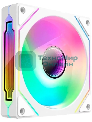 Вентилятор для корпуса Bloody CF-12 LCD ARGb 120х120x25 белый 4-pin 32дБ (упак.:1шт) (CF-12-ARGb120-WH) Ret