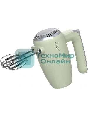Миксер ручной Vitek VT-HM3002 800 Вт, фисташковый