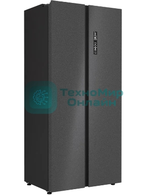 Холодильник Lex LSB525BMID темно-серый двухкамерный 304/206л морозилка сбоку, No Frost, Side by Side