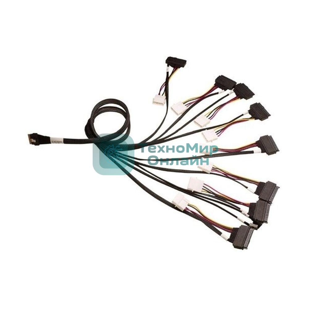 Кабель ACD-60006-ZC Slimline SASx8 (SFF8654) -to- 8x U.3 Direct, 1M, (аналог Broadcom 05-60006-00) 30