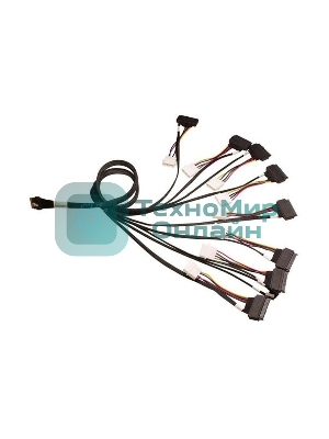 Кабель ACD-60006-ZC Slimline SASx8 (SFF8654) -to- 8x U.3 Direct, 1M, (аналог Broadcom 05-60006-00) 30