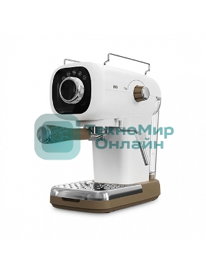 Кофеварка эспрессо BQ CM2003 белый, исп. кофе - молотый, 0.6 л, 1100 Вт, 20 бар