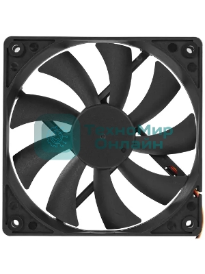Вентилятор для корпуса 5bites FB12015S-12L3 черный, 120 x 120 x 15 мм, пластик, 1200 об/мин, 27 дБ, 3 pin