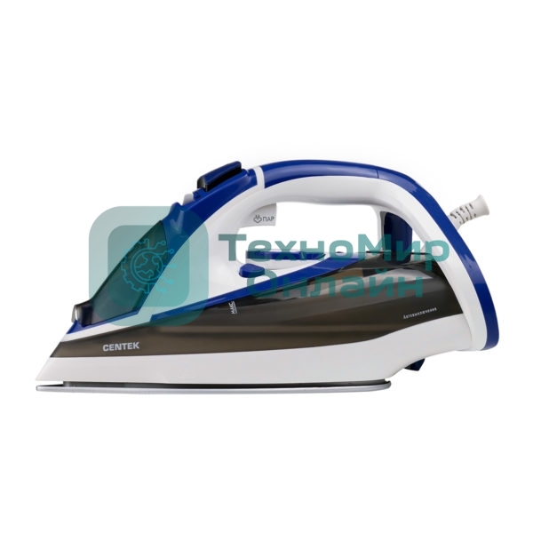 Утюг Centek CT-2329 синий, 3200 Вт, 58 г/мин, 195 г/мин, 460 мл