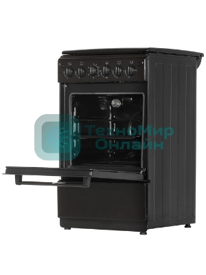 Плита газовая Cezaris ПГ 2150-11 коричневый, конфорок 4 шт, духовка 43 л, 51 см x 85 см x 55 см