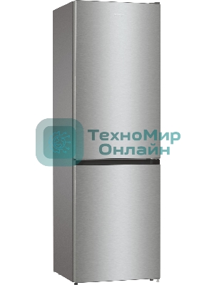 Холодильник Gorenje NRKE62XL серебристый металлик двухкамерный 203/99л морозилка снизу, No Frost