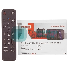 LED проектор InFocus IN3018SL Crusader Master DLP, 450 lm, FullHD, (1.2:1), HDMI 2.0 (eARC) USB-A 2.0, AUX, Bluetooth 5.1/BLE, wi-fi 2.4/5GHz, 2х10W Dolby Audio, до 25000ч., 1.57 кг батарейка