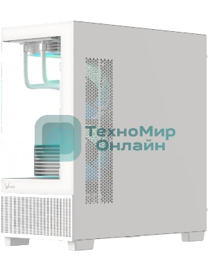 Компьютерный корпус AeroCool/Formula V Line Crystal E1M White, MATX, USB3.0*2, Switch Display Panel