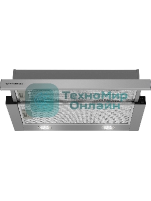 Вытяжка встраиваемая Maunfeld VS Light 60 нержавеющая сталь, 60 см, 520 куб. м/ч, 56 дБ