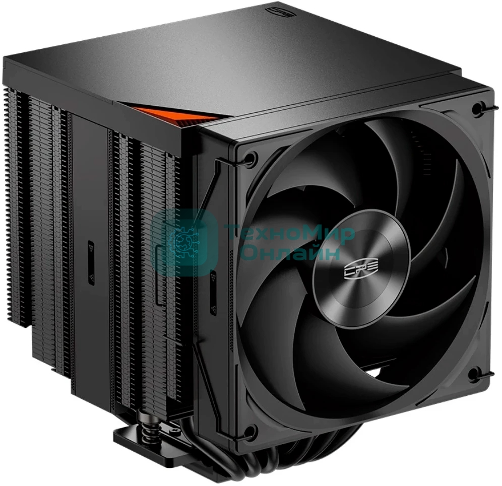 Кулер для процессора PCCooler RZ620Pro TC BK (265W, 4-pin PWM, 160mm, Al/Cu, 6x6mm, 2x120mm, 80CFM, 36.2dBA, 2400RPM, S: 1851/1700/1200/115X, AM5/AM4, black)