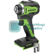 Гайковерт ударный аккумуляторный GreenWorks GD24IW200, 24v, 200 Нм, без АКБ и ЗУ (3803607)