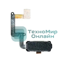 Кнопка HOME в сборе с механизмом и шлейфом для Samsung A320, черная