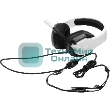 Наушники с микрофоном A4Tech Bloody G260p белый/черный 2м мониторные USB оголовье (G260P)