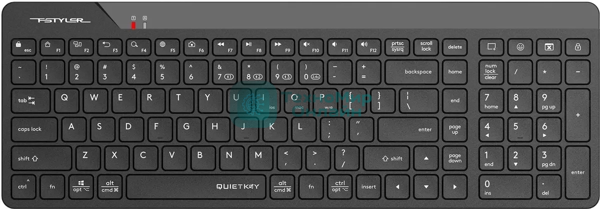 Клавиатура беспроводная A4Tech Fstyler FBK23 AS черный USB BT/Radio (FBK23 AS)