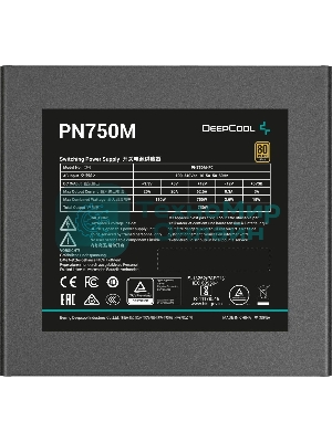 Блок питания Deepcool/GamerStorm PN750M V2 Gen.5, 750Вт, 80 PLUS Gold, 120мм, черный