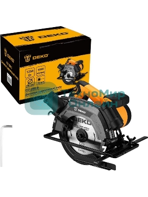 Дисковая (циркулярная) пила DEKO CS1250-D, 1250Вт, 165мм диск