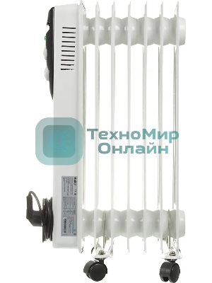 Обогреватель масляный Ballu Classic BOH/CL-07WRN (7 секций), белый, 1500 Вт, 20 м2, термостат