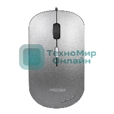 Мышь проводная Smartbuy (SBM-288-G) серый металлик