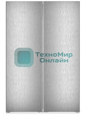 Холодильник Liebherr Комбинация XRFsf 5225-22 001 (SFNsfd 5227-22 001 +SRBsfc 5220-22 001) серебристый двухкамерный 377/271л морозилка сбоку, Side by Side