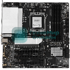 Материнская плата MSI PRO B850M-P B850, AM5, 4*DDR5, 4*PCIEx16, 3*M.2, 2*TypeC, 1*USB3.2Gen2, 6*USB3.2Gen1, 8*USB2.0, 4*SATA3.0, 5G, DP, HDMI, M-ATX, RTL