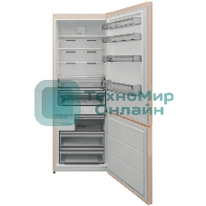 Холодильник Schaub Lorenz SLU S620E3E бежевый двухкамерный 333/128л морозилка снизу, No Frost