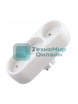 Сетевой адаптер СТАРТ SA1/3-L, 3 розетки, до 10А, IP20, белый