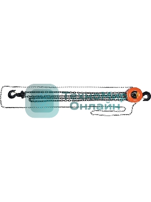 Таль цепная Sparta 3 т, h подъема 3 м, расстояние между крюками 470 мм