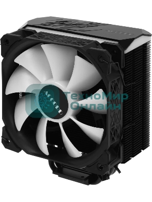 Устройство охлаждения(кулер) Accord ACC-4PS12 ARGb Soc-AM5/AM4/1200/1700/1851 черный 4-pin 37dB Al+Cu 180W 610gr brown box