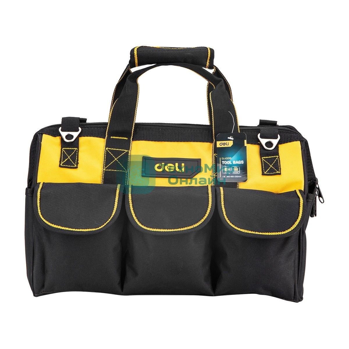 Сумка для инструментов Deli DL430116 360 x 180 x 250мм Ткань Оксфорд.