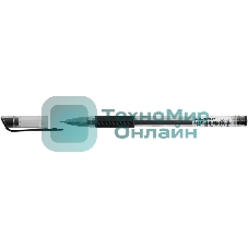 Ручка гелевая Silwerhof Eco Max, d=0.5мм, черные чернила, коробка картонная, сменный стержень, линия 0.3мм, резиновая манжета