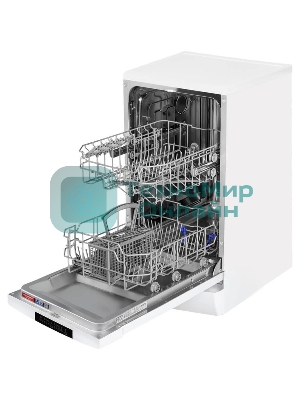 Посудомоечная машина Maunfeld MWF45220W, белый, 44.8 см, 10 компл., 49 дБ, класс A++