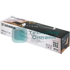 Фен-щётка Starwind SHB 7760 черный/серебристый, 1200 Вт, ионизация