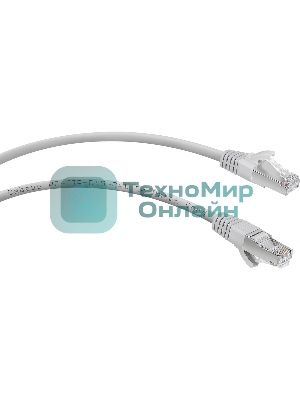 Экранированный патч-корд Cabeus, кат. 5е, экр., F/UTP, RJ45/RJ45, LSZH, AWG24, 5м, серый
