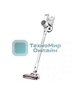 Пылесос вертикальный BQ VCA0103H белый/черный, питание от аккумулятора, 50 Вт, уборка сухая, пылесборник 0.9 л