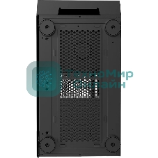 Компьютерный корпус без блока питания PCCOOLER LM300 ARGb BK, Flat Mid Tower, черный, TG, 0.45 SPCC, 1x120мм mATX, mITX 170/330/150мм 2x2.5