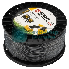 Леска для триммера Denzel двухкомпонентная круглая, 2,4мм х 192м, на DIN катушке EXTRA CORD
