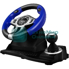 Руль черный SVEN GC-W600 (виброотдача, педали, джойстик, 12 кн., USB)