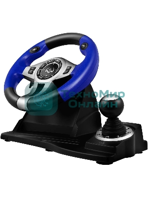 Руль черный SVEN GC-W600 (виброотдача, педали, джойстик, 12 кн., USB)