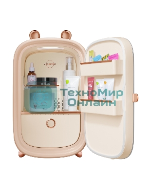 Мини-холодильник для косметики Maunfeld MFF43W бежевый 12.3л