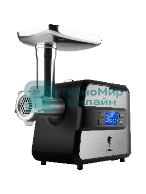 Мясорубка электрическая LEONORD LE-17706 черный, 2600 Вт, 2.0 кг/мин, реверс, металлический лоток, насадки - 5