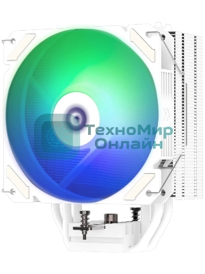 Кулер ZALMAN CNPS9X PERFORMA WHITE ARGB, 120мм FAN, 4 HEAT PIPES, 4-PIN PWM, 700-1800 RPM, 28DBA MAX, HYDRO BEARING, FULL SOCKET SUPPORT