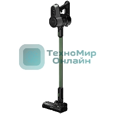 Пылесос вертикальный Grundig VCP 6230 PET оливковый/черный, питание от аккумулятора, 100 Вт, уборка сухая, пылесборник 0.55 л