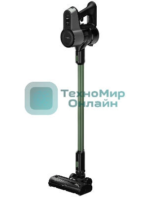 Пылесос вертикальный Grundig VCP 6230 PET оливковый/черный, питание от аккумулятора, 100 Вт, уборка сухая, пылесборник 0.55 л