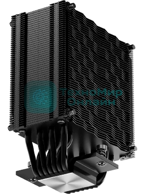 Кулер для процессора PCCooler RZ700D BK (270W, 4-pin PWM, 159.5mm, Al/Cu, 7x6mm, 2x120mm, 79.8CFM, 35.9dBA, 2400RPM, S: 1851/1700/1200/115X, AM5/AM4, black)